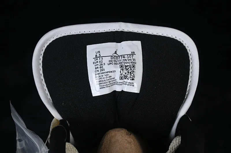 All categories Air Jordan Jordan series basketball shoes Air Jordan 1 Low Air Jordan 1 Low AJ1 Joe 1 meter white black red low-top cultural casual sneakers DC0774-107